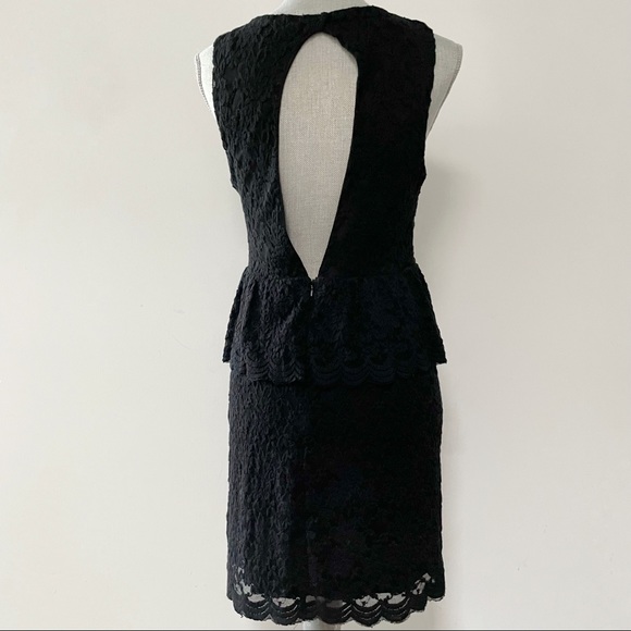 Anthropologie Pins & Needles lace peplum sleeveless dress - Picture 3 of 8